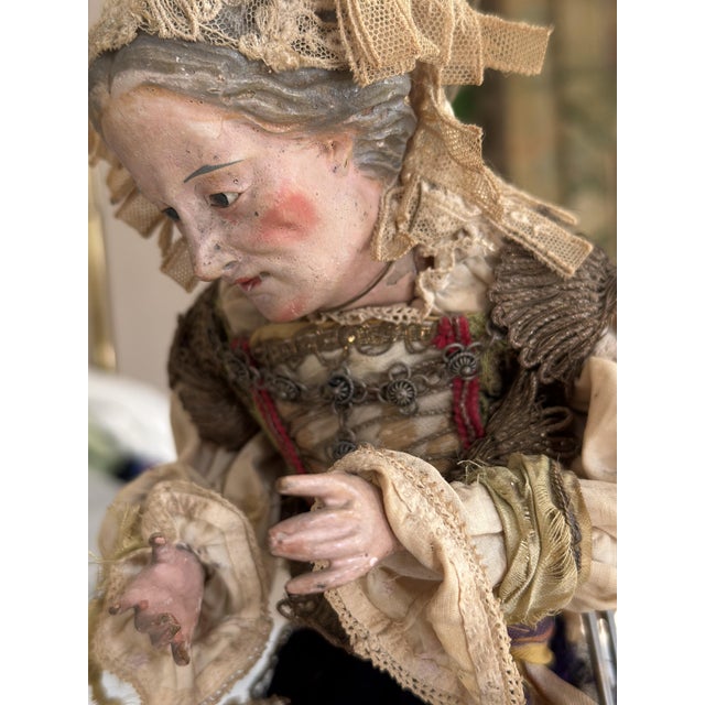 Neapolitan Nativity Woman in Traditional Dress Figure, 1780s For Sale - Image 12 of 18