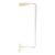 Mid-Century Adjustable Polished Brass & Nickel Floor Lamp Signed Cedric Hartman For Sale