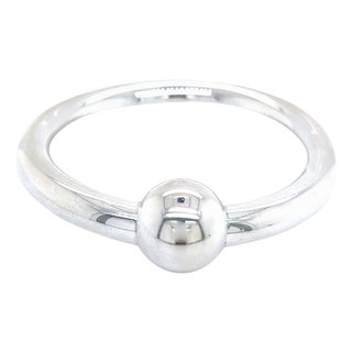 Tiffany & Co Estate Baby Rattle 2" Wide Silver For Sale
