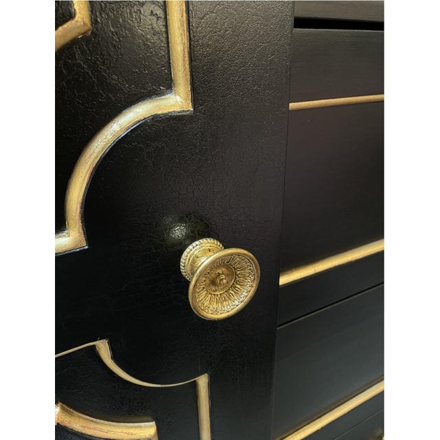 Dennis & Leen Fontenay 22k Gold Leaf Cabinet, Attributed For Sale - Image 9 of 10