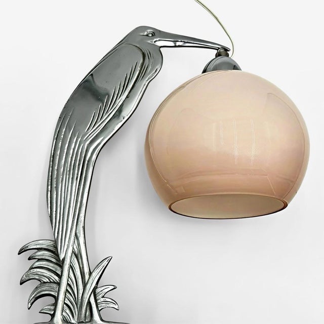 Art Deco Chrome Marabout Lamp, 1930s For Sale - Image 11 of 12