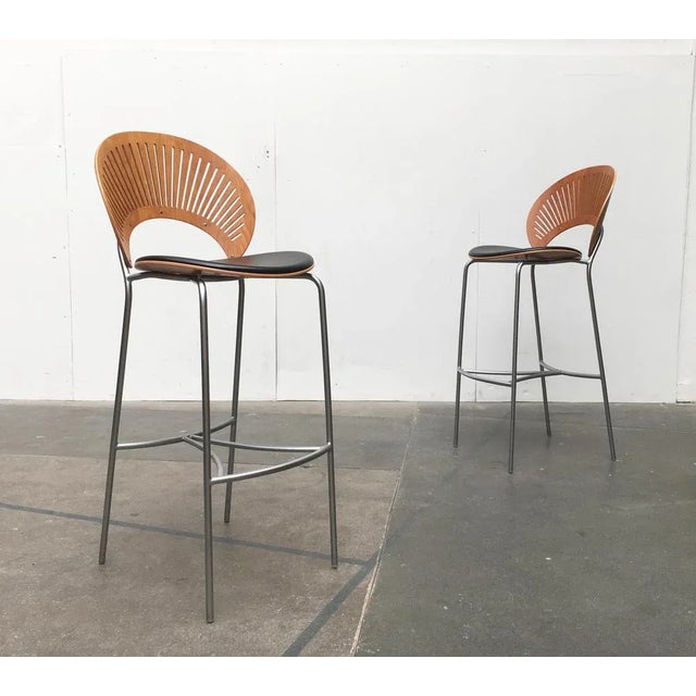 Danish Trinidad Bar Stools by Nanna Ditzel for Fredericia, 1990s, Set of 2 For Sale - Image 18 of 18