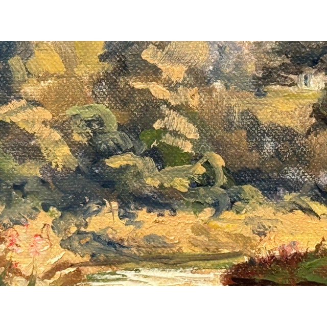 Figures in a Forest by a River Bank in Northern Ireland by 20th Century Artist 1980 Circa For Sale - Image 11 of 18