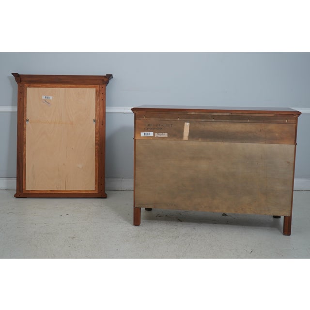 Henredon Empire Mahogany Dresser W. Mirror For Sale - Image 16 of 18