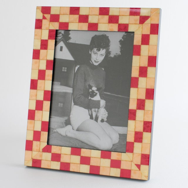 Contemporary Christian Dior Marquetry Picture Frame, circa 1980 For Sale - Image 3 of 10