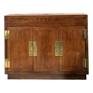 Vintage Henredon Campaign Dry Bar For Sale