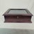 Vintage 1994 Bombay Company Mahogony Wood Glass Top Display Shadow Box Green Velvet Interior For Sale - Image 6 of 14
