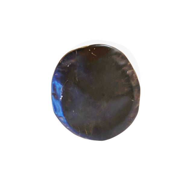 1930's German Panzer Division Motorcycle Officer's Black Leather Visor by Muir Cap & Regalia, Luftwaffe Insignia Wreath & Cockade & Snake Chain Strap For Sale - Image 10 of 13