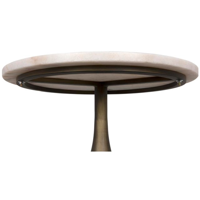 Brass NOIR Mateo Side Table, Aged Brass For Sale - Image 8 of 9