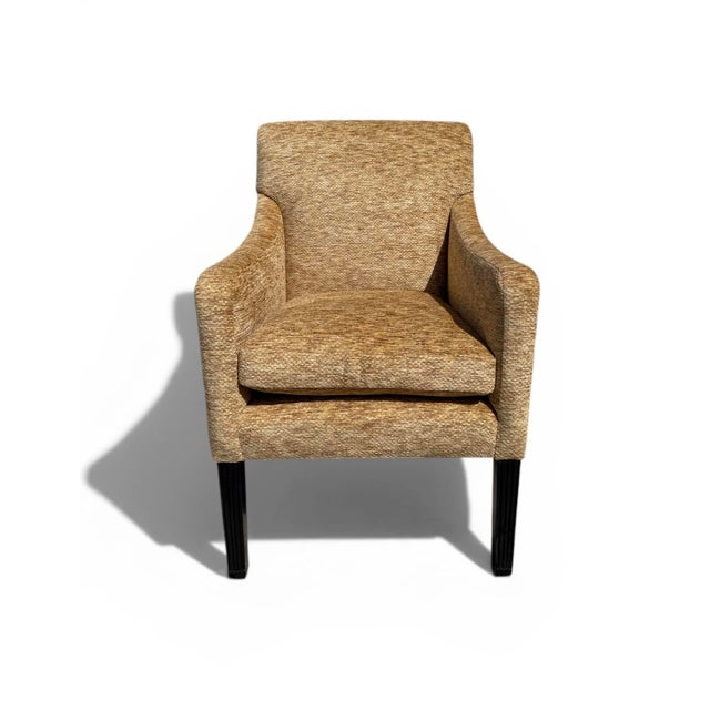 Chic and classic chair from luxury furniture maker Rose Tarlow. The Georgian chair with its graceful rolled back is newly...