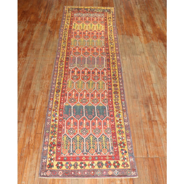 19th Century Antique Turkish Melas Runner - 3' x 12'6" For Sale In New York - Image 6 of 9