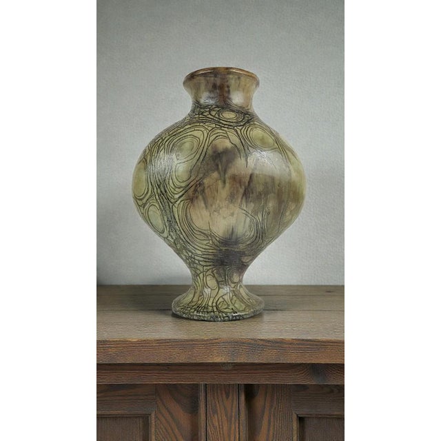 Vase in Stoneware by Anne Marie Sybesma De Bay for Alias Miep, 1980s For Sale - Image 11 of 11