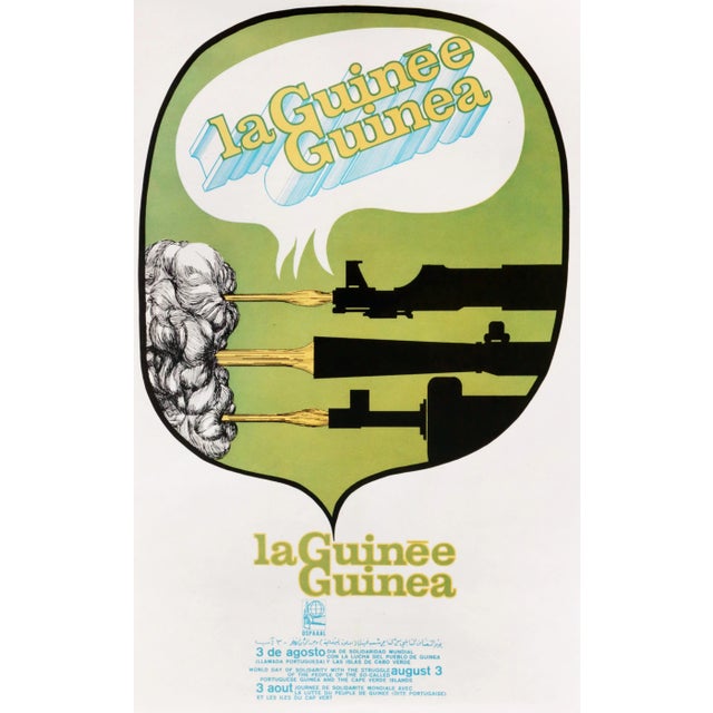 1960s Poster, "La Guinee Guinea" Ospaaal Poster, August 3rd For Sale - Image 4 of 4