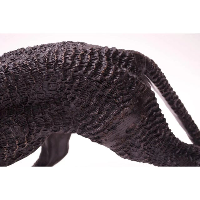 1940s French Bronze Black Panther Sculpture For Sale - Image 5 of 13