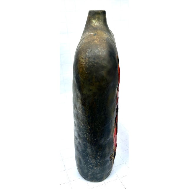 Mid-Century Modern Mid Century Modern Italian Fantoni Raymor Cityscape Vase For Sale - Image 3 of 7