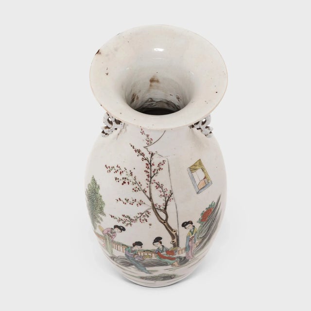 Mid 19th Century Chinese Four Seasons Phoenix Tail Vase, C. 1850 For Sale - Image 5 of 6