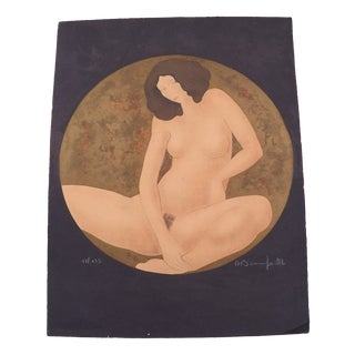 Bonnefoit, Nude Lithograph, 1970, Lithograph For Sale