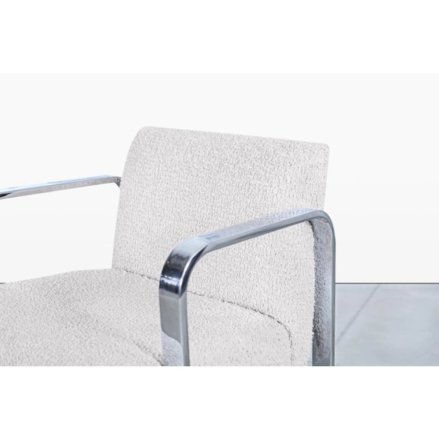 Mid-Century Modern Mid-Century Modern Chrome Sled-Base Counter Stools, 1970s For Sale - Image 3 of 12