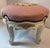 Vintage French Provincial Pink Needlepoint Footstool For Sale - Image 11 of 11
