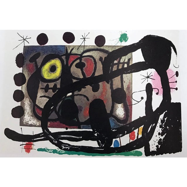 Abstract 1965 Joan Miro Original Lithograph DM13151d Derriere Le Miroir For Sale - Image 3 of 3