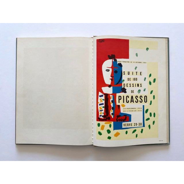 " Posters of Picasso " Rare Vintage 1957 1st Edtn Mid Century Modernist Lithograph Print Landmark Volume Large Hardcover Art Book For Sale - Image 12 of 12