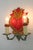 Vintage Italian Lovebirds Florentine Wall Lamp, 1970s For Sale - Image 4 of 9