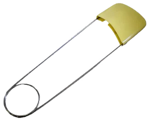 Large Decorative Safety Pin from Think Big, 1980s