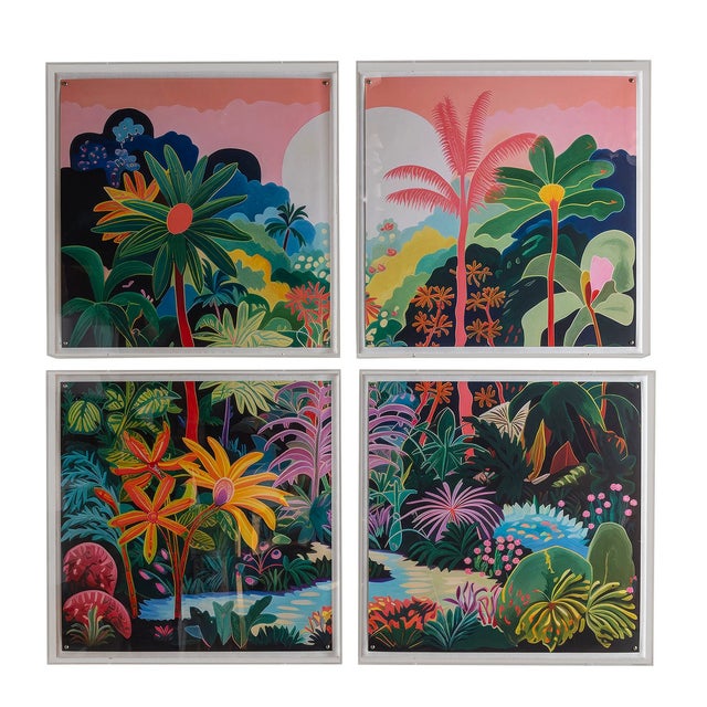 Plastic Paradise Dream Giclee in Lucite Shadow Box, Set of 4 For Sale - Image 7 of 7