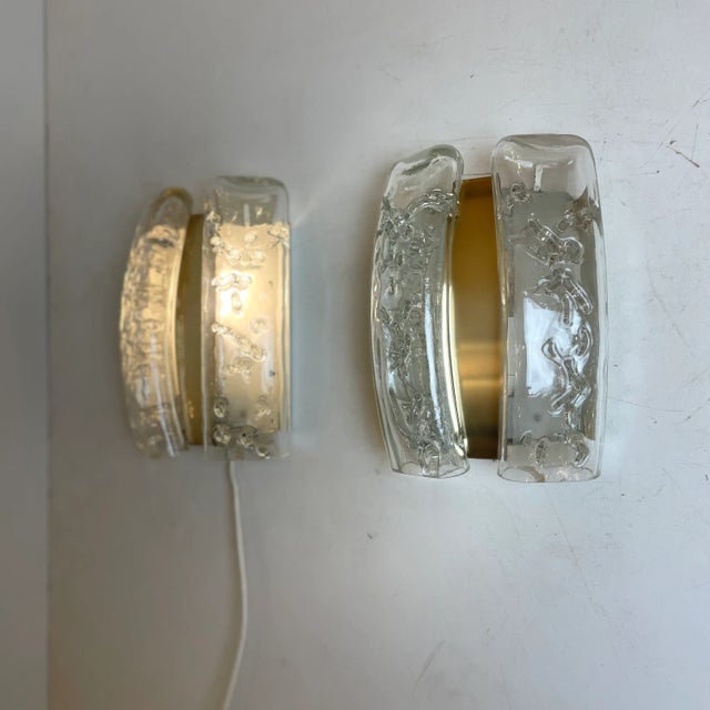 Metal Glass and Brass Sconces from Doria Leuchten, Germany, 1960s, Set of 2 For Sale - Image 7 of 18