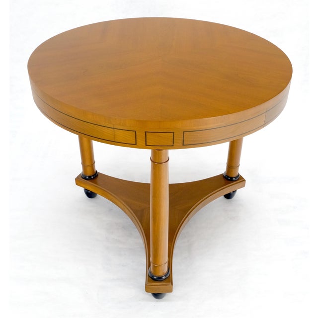 Charak Neoclassical Biedermeier Style c1940s Center Lamp Table Stand Gueridon For Sale - Image 11 of 12