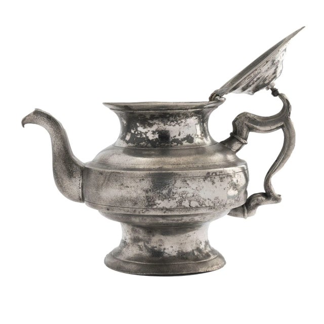 American Pewter Tea Pot, 1820 For Sale - Image 12 of 13