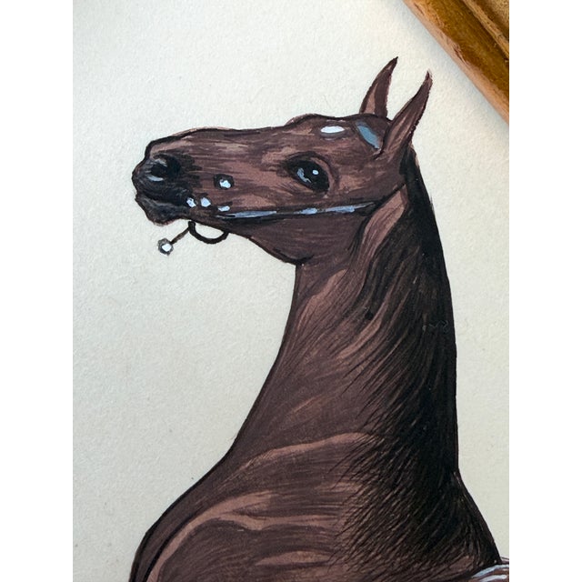 Hand-painted by master artists using acrylic paints and natural pigments, this striking horse painting is brought to life...