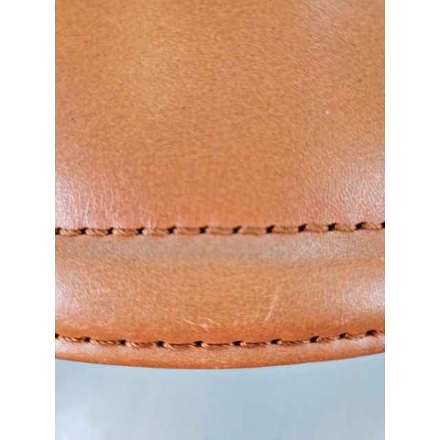 Leather Wastebasket, Denmark, 1960s For Sale - Image 7 of 8