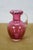 Late 20th Century Late 20th Century Cranberry Art Glass Ruffled Pitchers Decanters Vase Bowl Compote Fenton - Set of 6 For Sale - Image 5 of 18
