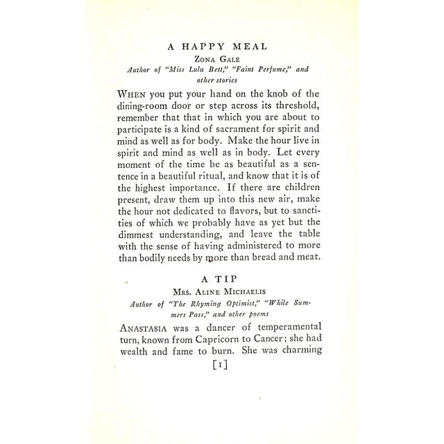 "Favorite Recipes of Famous Women" 1925 Stratton, Florence [Foreword By] For Sale In New York - Image 6 of 9