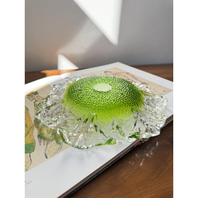 1980s Vintage Art Glass Bowl by Pertti Santalahti for Humppila, Finland, 1970s For Sale - Image 5 of 18