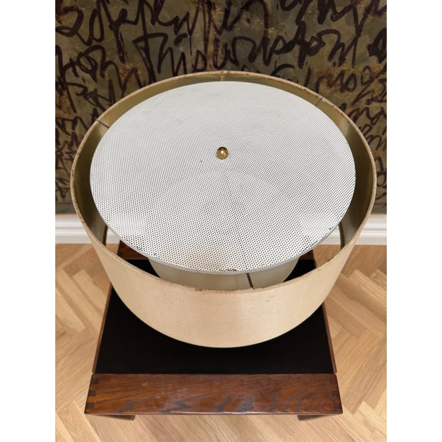1950s Polished Brass & Marble Table Lamp Attributed to Gerald Thurston for Lightolier For Sale - Image 10 of 12