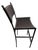 Early 21st Century Sol & Luna Brown Leather and Iron Bar Stool, Showroom Sample For Sale - Image 5 of 8