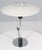 Poul Henningsen PH 4/3 with two lacquered aluminium shades. Made in chrome and plast. Made in the 1990's. This piece is...