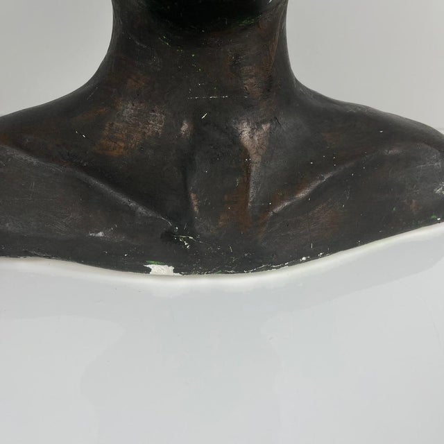 Neoclassical Style Plaster Bust of a Woman by M. Mongey, 20th Century For Sale - Image 15 of 17