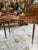 French French Style Console Table / Desk – Handcrafted Brown Finish With Gold Leaf For Sale - Image 3 of 9