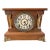Antique Seth Thomas Adamantine Mantel Clock Tiger Oak Columns Circa 1900 For Sale