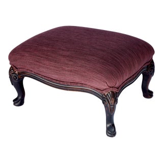 1930s Vintage Cushion Footstool/Ottoman For Sale
