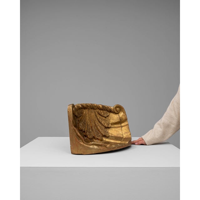 French 1800s French Gilded Wood Ornament For Sale - Image 3 of 18