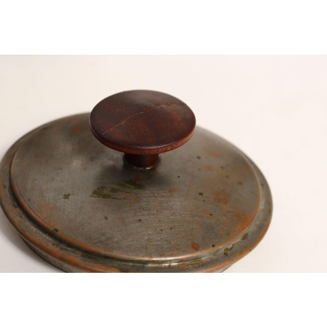 Set of Four Vintage Portuguese Metal Lidded Graduated Nesting Canisters / Jars by Tagus For Sale - Image 17 of 18