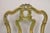 Antique Italian Venetian Green Floral Hand Painted Dining Side Chairs - Set of 4 For Sale - Image 11 of 12