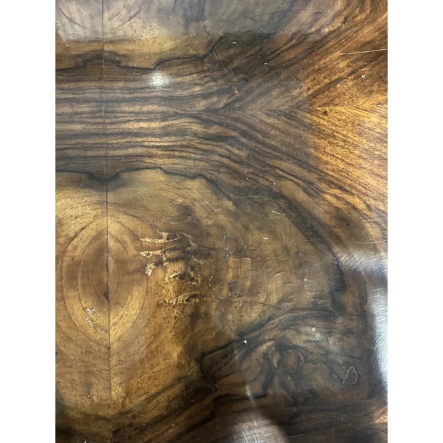 1920s Hungarian Bauhaus Walnut Veneer Occasional Table For Sale - Image 9 of 13