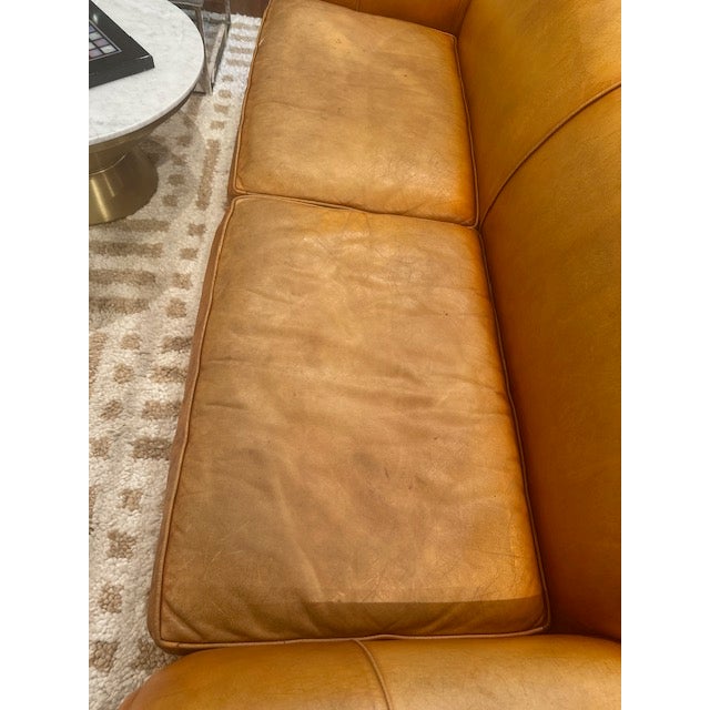 Ralph Lauren Style Leather Sofa For Sale - Image 11 of 15