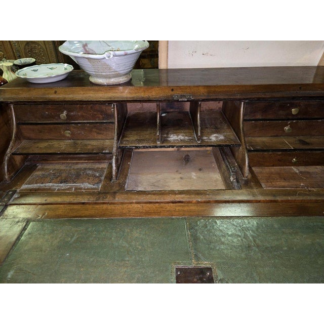 Purple Louis XVI Walnut Writing Desk For Sale - Image 8 of 9