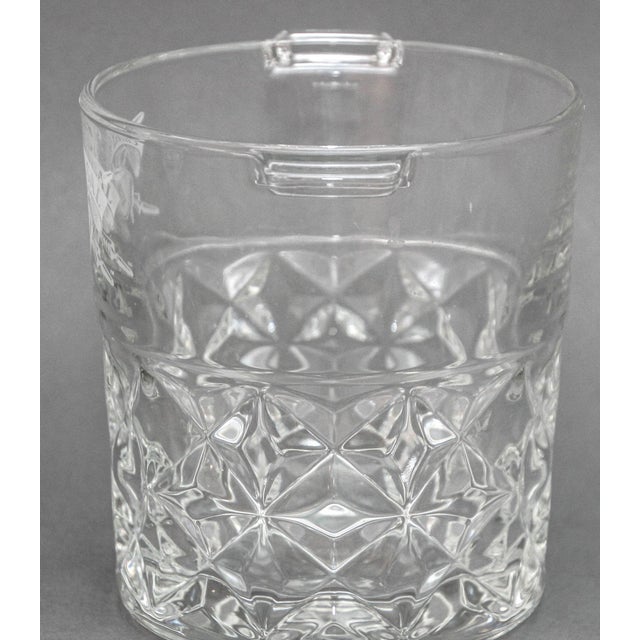 Vintage Heavy Cut Glass Ice Bucket Chivas Regal France 1980s For Sale In Palm Springs - Image 6 of 12